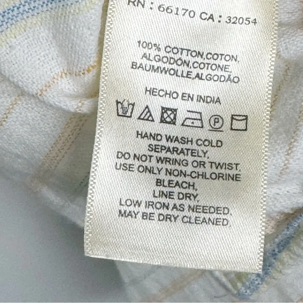 Anthropologie Maeve Blue Stripe Button/Tie Front Sleeveless Top Sz 0/XS Beachy